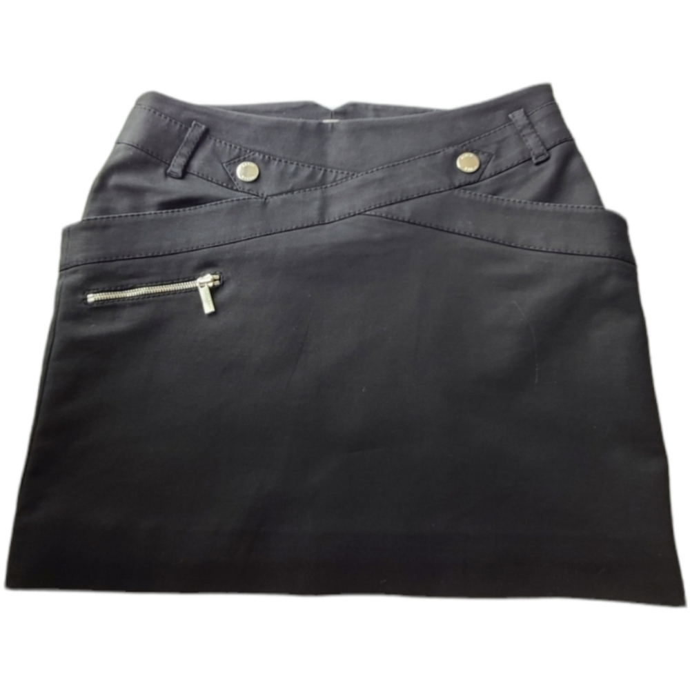 🌺KAREN MILLEN ●Mini Skirt Black, Zip side Closure.. NWOT✔️